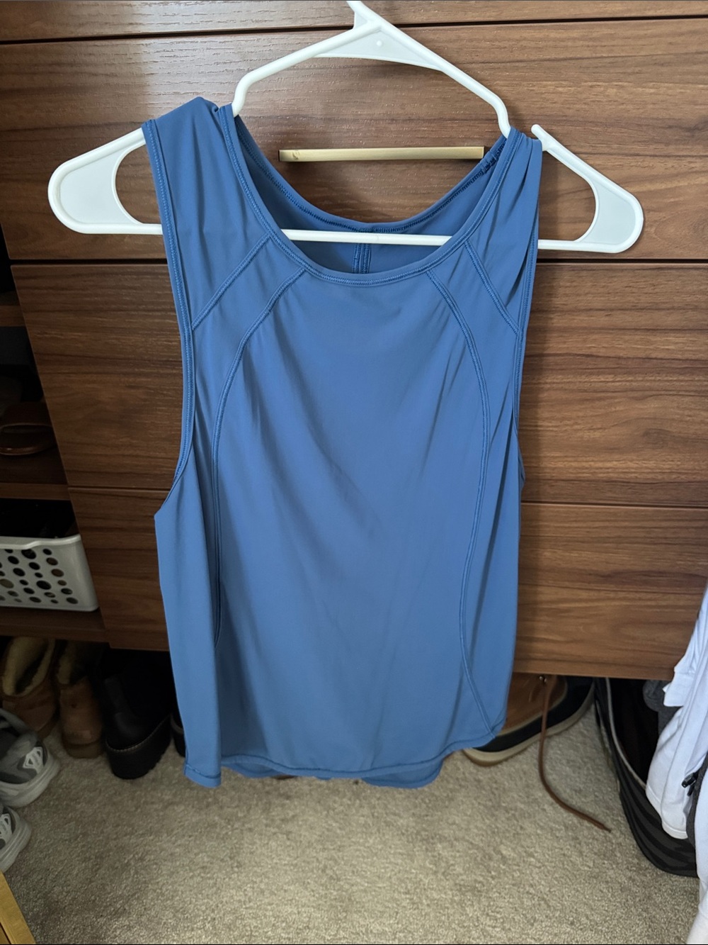 Lululemon Everyday Seam-Detail Athletic Tank —  Blue